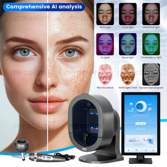 Analisador 3D Facial AI 15.6/21.5 Polegadas - Máquina Análise Pele Inteligência Artificial Scanner Couro Cabeludo