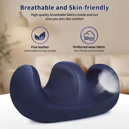 Massageador Elétrico Pés e Pernas - Terapia Aquecimento Shiatsu Compressão Quente Relaxamento