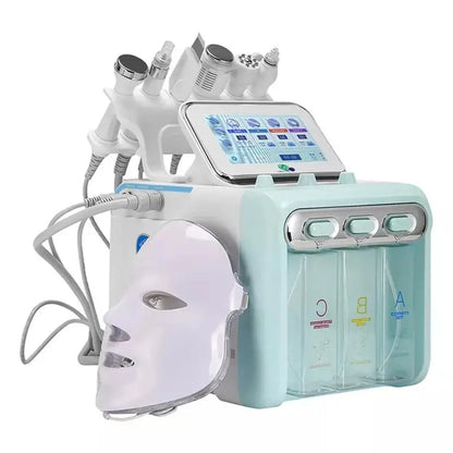Máquina Dermabrasão Hidrogénio Oxigénio 7 em 1 - Limpeza Profunda Jato Água Diamante Facial