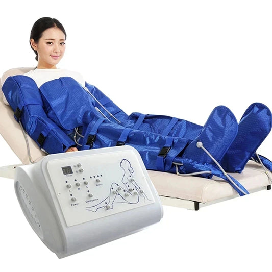 Máquina de Pressoterapia a Vácuo com Drenagem Linfática, Ondas de Pressão de Ar, Compressão de Ar, Massageador de Cintura e Corpo, Relaxamento Muscular das Pernas