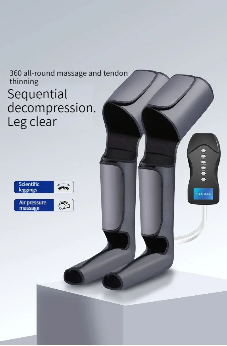 Massageador Elétrico de Pernas e Pés - Pressão de Ar, Shiatsu e Compressão Térmica