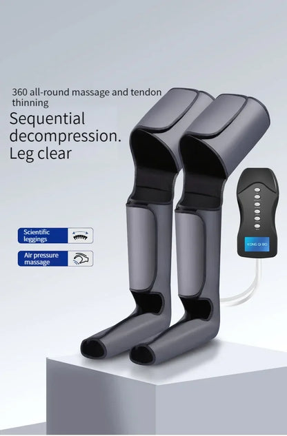 Massageador Elétrico de Pernas e Pés - Pressão de Ar, Shiatsu e Compressão Térmica
