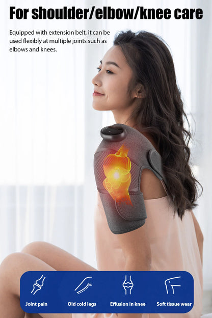 Joelheira Térmica com Vibração e Massagem - Fisioterapia Aquecimento Artrite Ombro Cotovelo Suporte