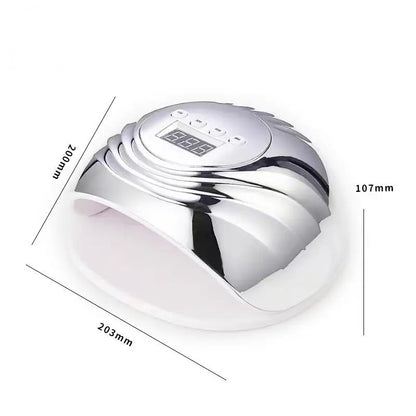 Lâmpada para Unhas 86W UV LED Luz Vermelha com Sensor Inteligente - Secador Portátil de Cura Rápida de Verniz Gel para Uso Doméstico e Salão
