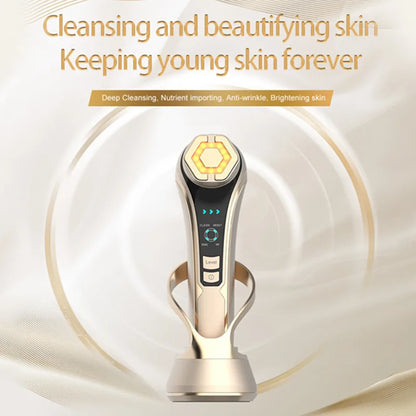 Novo Dispositivo RF Lifting e Firmeza Facial - Rejuvenescimento EMS Microcorrente Equipamento Beleza Doméstico