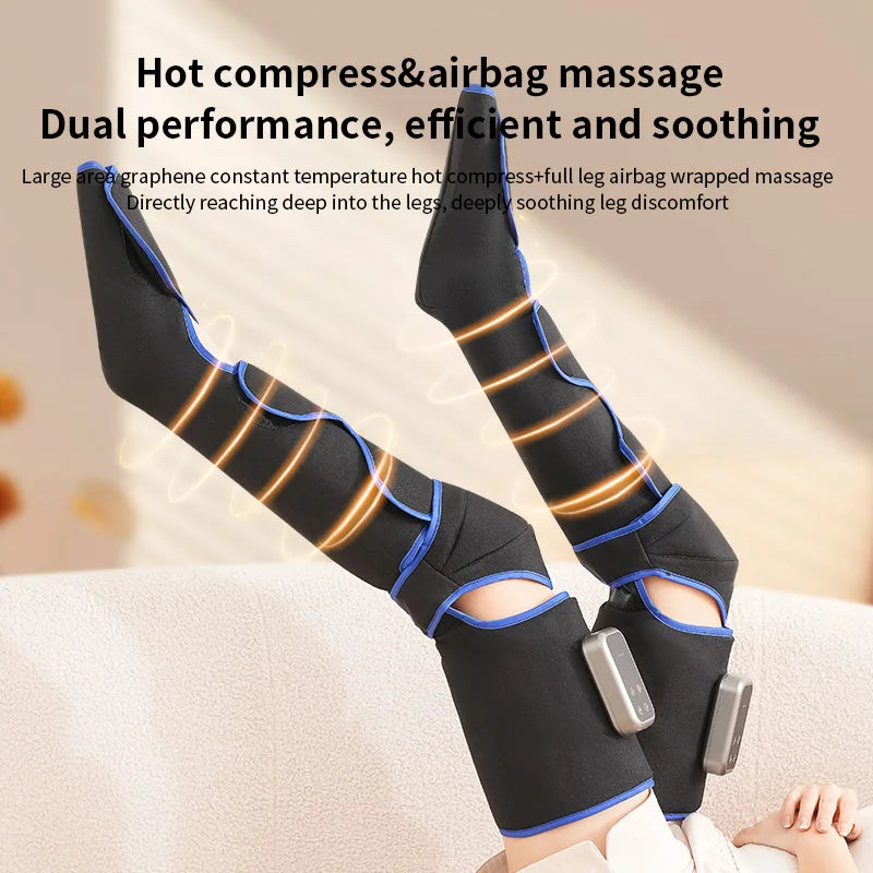 Electric full leg massager wireless control airbag pressing massage calf thigh muscle relaxation multiple modes adjustable