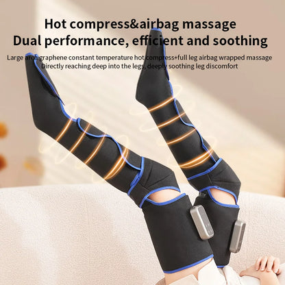 Electric full leg massager wireless control airbag pressing massage calf thigh muscle relaxation multiple modes adjustable