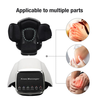 Massageador Inteligente Joelho com Compressão Térmica - Alívio Dores Articulares Laser Infravermelho