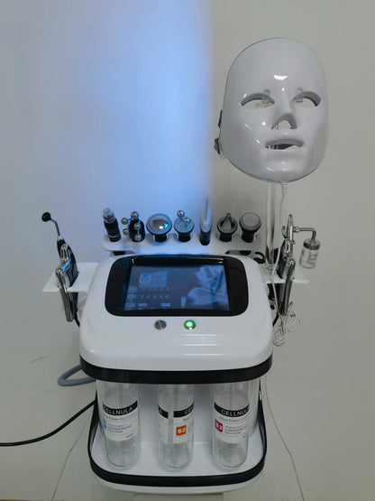 Máquina Hidradermabrasão K 11 em 1 - H2O2 Oxigénio Facial Limpeza Profunda Esfoliação