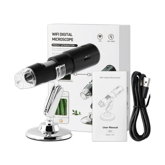 Dermatoscópio Wireless Analisador Pele Couro Cabeludo - Máquina Análise Facial Corporal Microscópio Eletrônico Profissional