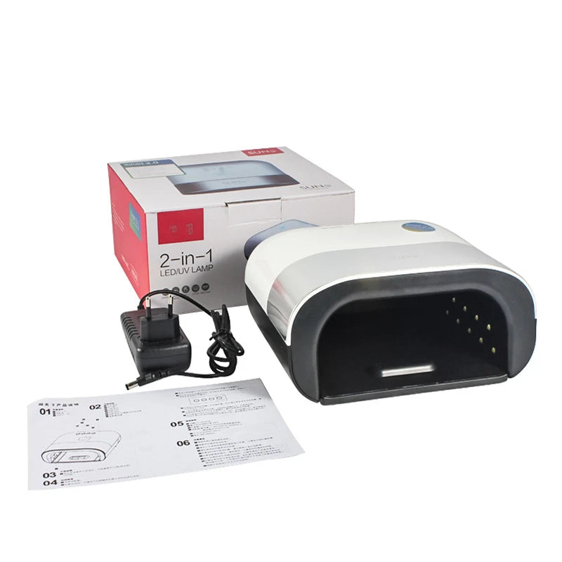 SUNUV SUN3 Nail Dryer Smart 2.0 48W UV LED Lamp Nail with Smart Timer Memory Nail Drying Machine Invisible Digital Timer Display