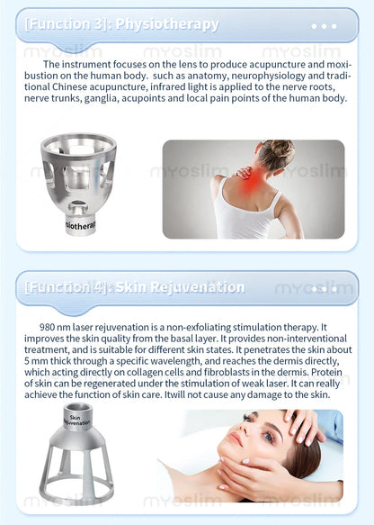 30W 5 in 1 980nm Diode Laser Blood Vessels Removal Nail Fungus 980 Diode Laser Vascular Removal Machine Remove Spider Veins
