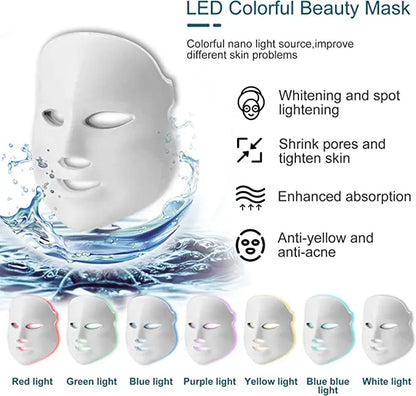 Máquina Dermabrasão Hidrogénio Oxigénio 7 em 1 - Limpeza Profunda Jato Água Diamante Facial