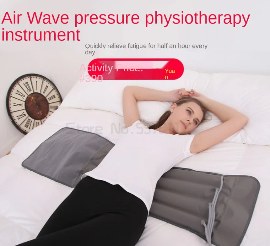 Massageador Portátil de Drenagem Linfática - Máquina de Pressoterapia Detox com Terapia de Pressão de Ar