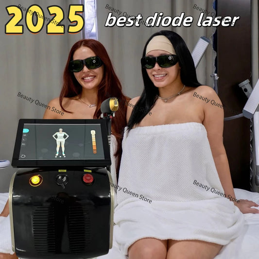 Máquina Laser Diodo Ice Painless 3 Wavelengths 755nm 808nm 1064nm - Depilação Definitiva Todos Tons Pele
