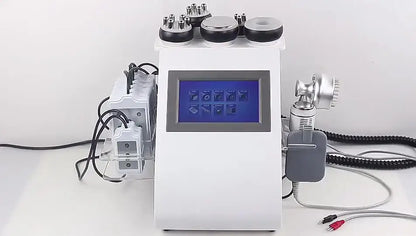 Máquina Estética 9 em 1 - Cavitação 40K Radiofrequência Vácuo Laser Emagrecimento Corporal