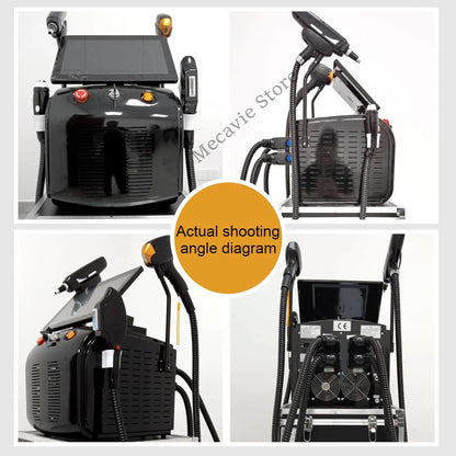 Máquina Laser 4 em 1 - Diodo Pico 808nm Peeling Carbono RF IPL Remoção Tatuagens