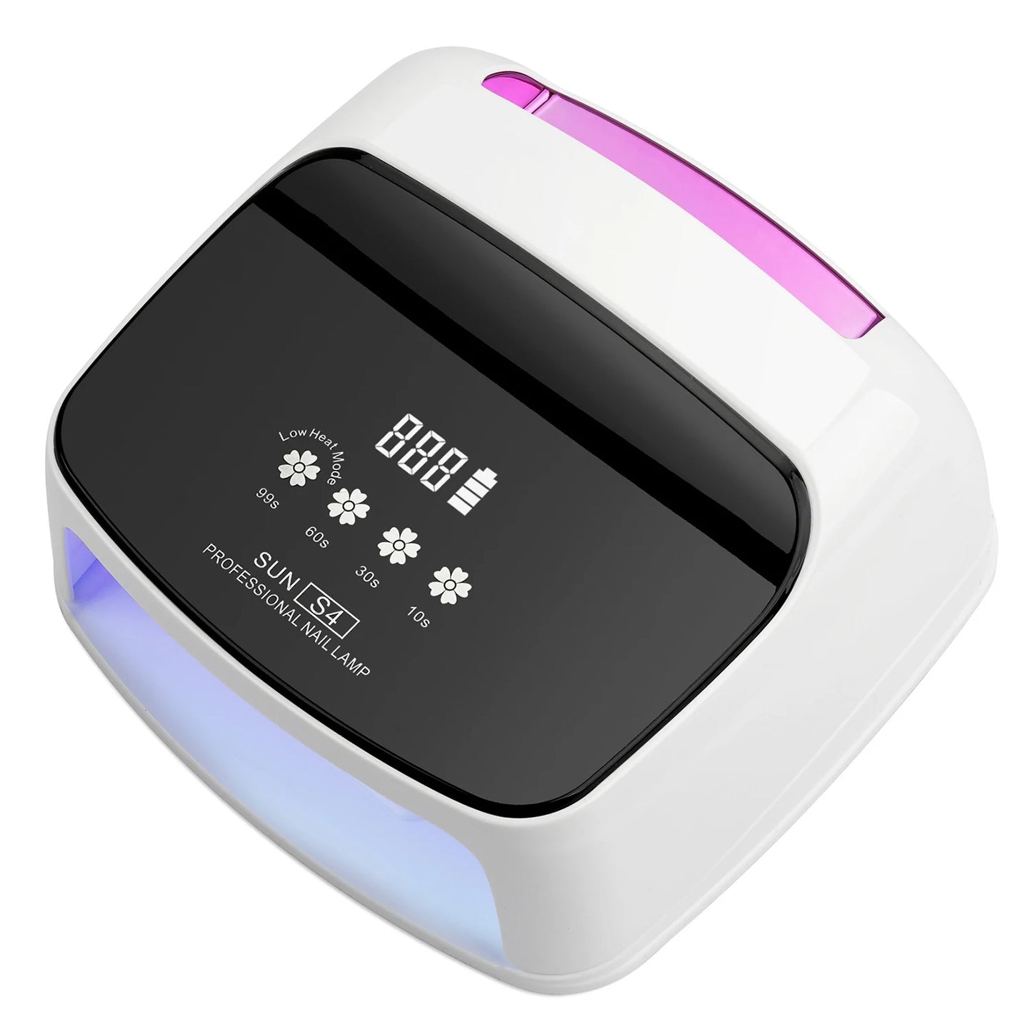 Lâmpada Profissional para Unhas 288W para Curar Gel Recarregável Lâmpada UV LED para Unhas Sem Fio 66LEDS Lâmpada de Secagem de Unhas com 4 Configurações de Temporizador