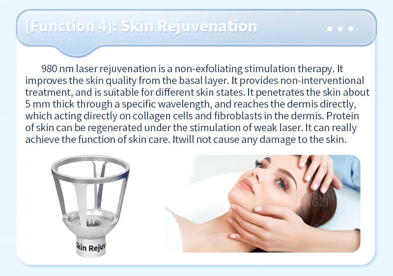 980nm diode laser nail fungus removal spider vein removal physical therapy and Lipolaser reduce cellulase