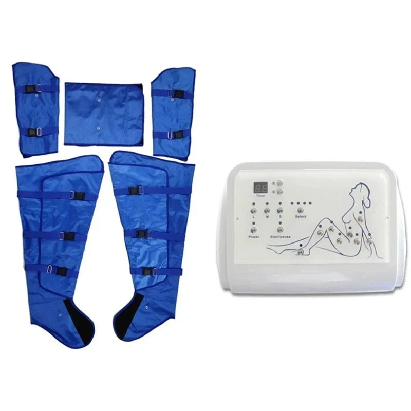 Máquina de Pressoterapia a Vácuo com Drenagem Linfática, Ondas de Pressão de Ar, Compressão de Ar, Massageador de Cintura e Corpo, Relaxamento Muscular das Pernas