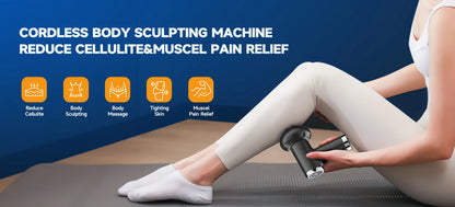 Máquina Body Sculpting Elétrica Anti-Celulite - 5 Cabeças Massagem Rotativa Corpo Inteiro Relaxamento