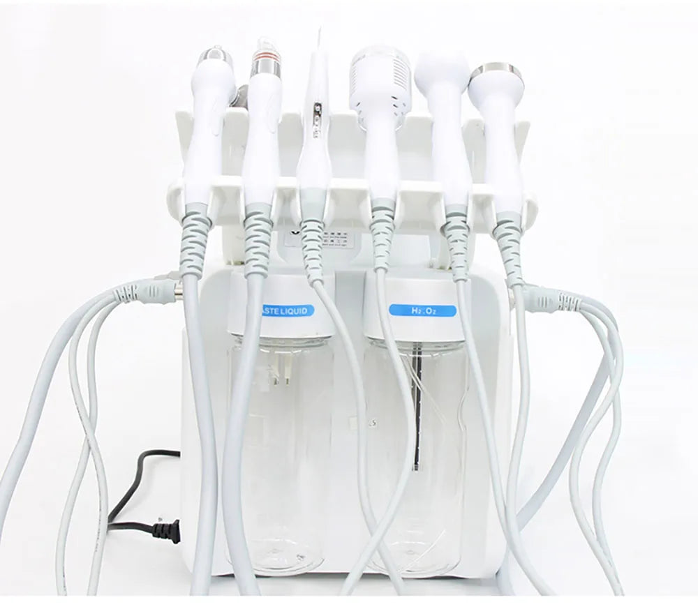 Máquina Dermabrasão Hidrogénio Oxigénio 7 em 1 - Limpeza Profunda Jato Água Diamante Facial