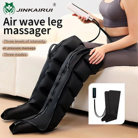 Botas Pressoterapia Pernas com Controlo Remoto - Massagem Compressão Pneumática Relaxamento Profundo