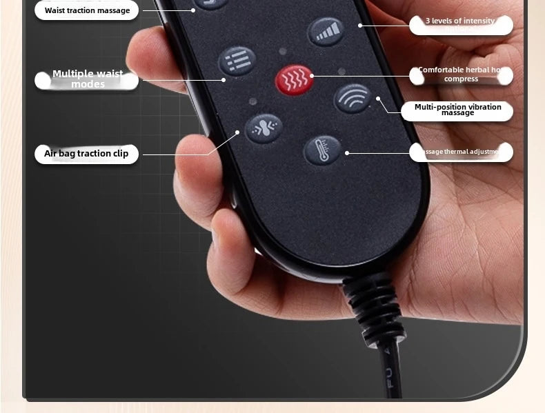 Upgrade Large Area Vibration Airbag Swing Heated Neck Massager Full Body Massage Mat Mattress Traction Lumbar with Remote Contro