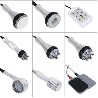 Máquina Estética 9 em 1 - Cavitação 40K Radiofrequência Vácuo Laser Emagrecimento Corporal