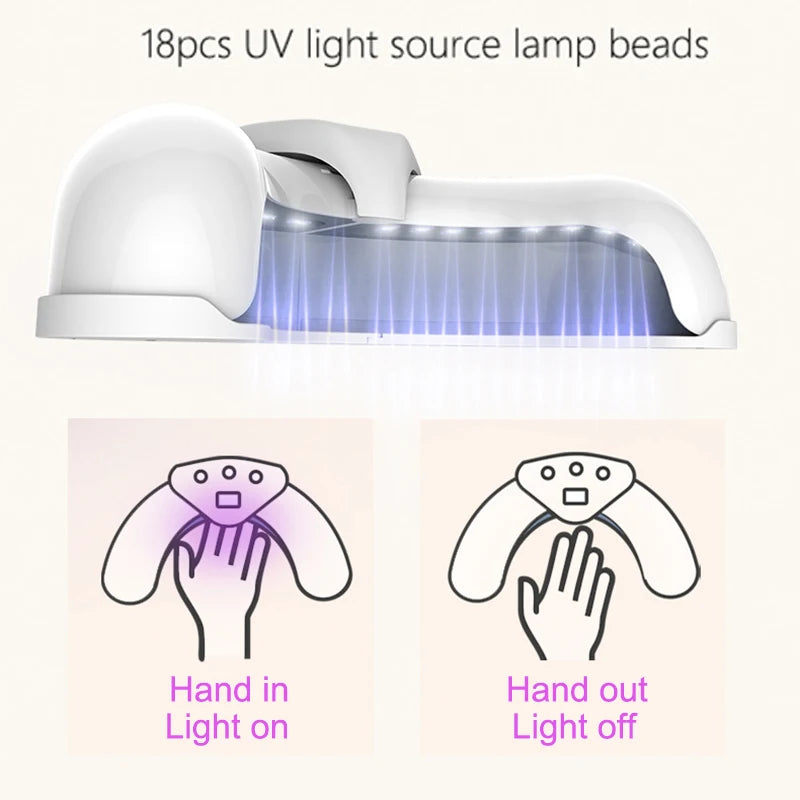 Lâmpada de Arte de Unhas UV LED 36/45W Secador Rápido de Unhas Dobrável com Display Unhas dos Pés e das Mãos Automático para Casa e Salão Lâmpada de Cura