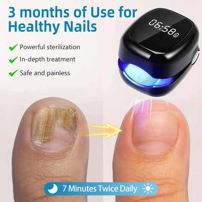 Black Fungal Nail Laser Device Repair Nails Fungus Onychomycosis Nail Fungus Cleaning Laser Device Foot Nail Care Tools