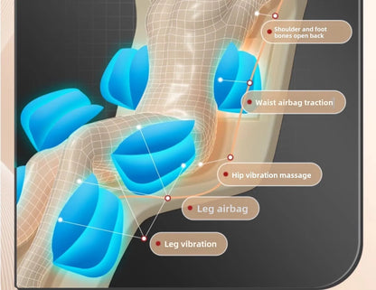 Upgrade Large Area Vibration Airbag Swing Heated Neck Massager Full Body Massage Mat Mattress Traction Lumbar with Remote Contro