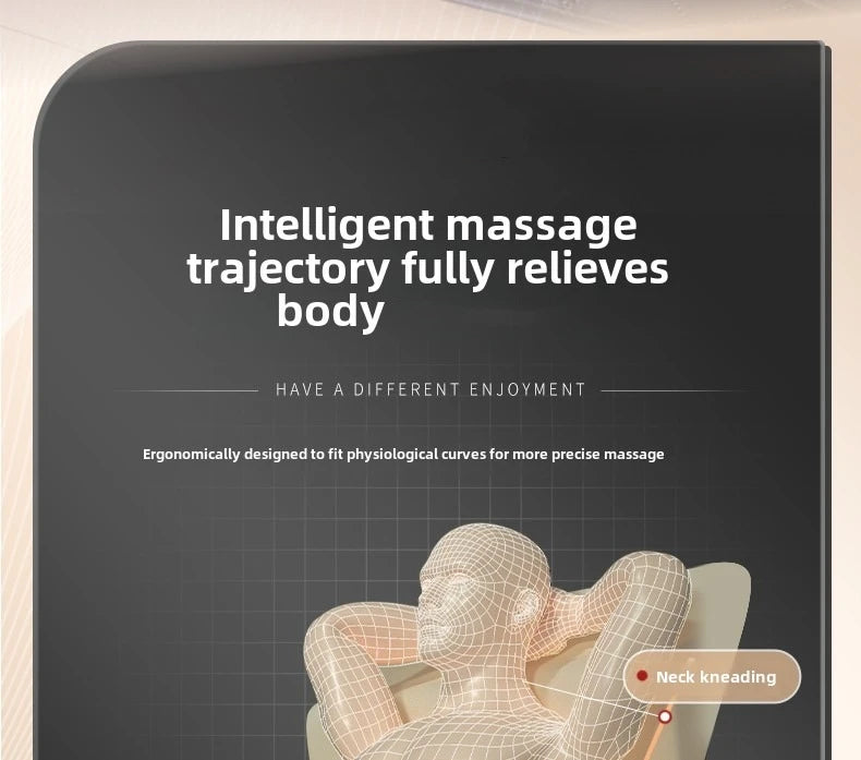 Upgrade Large Area Vibration Airbag Swing Heated Neck Massager Full Body Massage Mat Mattress Traction Lumbar with Remote Contro