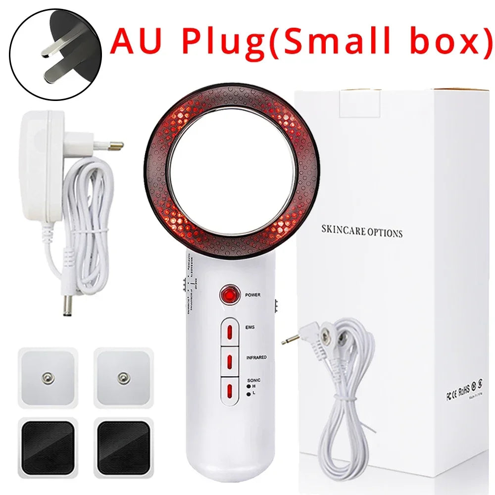 Massageador Ultrassónico 3 em 1 - Cavitação EMS Anti-Celulite com Infravermelho