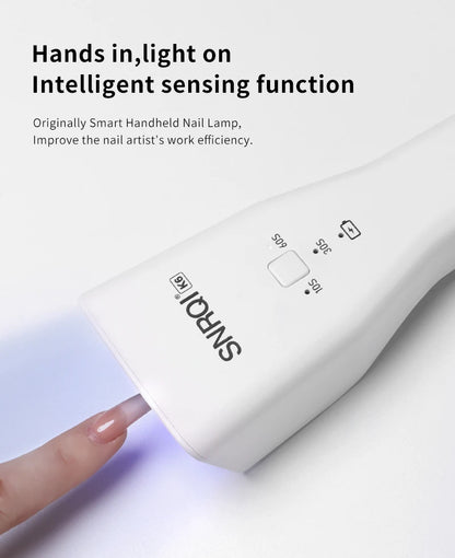 Lâmpada de Mão para Unhas Lâmpada UV LED para Unhas Sem Fio Mini Lâmpada para Unhas UV Led Secador de Verniz Gel para Unhas Lâmpada LED Portátil para Unhas
