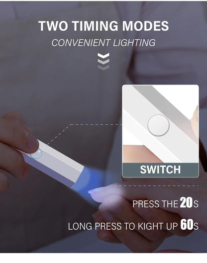 Lâmpada Portátil de Mão Mini para Unhas para Todo Verniz Gel Secagem Rápida Máquina Secadora de Unhas USB Lâmpada UV LED para Unhas Mini Caneta Lanterna