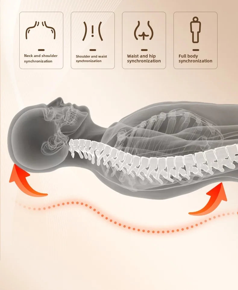 Upgrade Large Area Vibration Airbag Swing Heated Neck Massager Full Body Massage Mat Mattress Traction Lumbar with Remote Contro