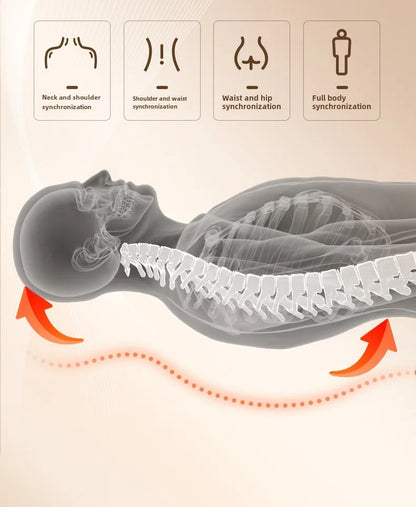 Upgrade Large Area Vibration Airbag Swing Heated Neck Massager Full Body Massage Mat Mattress Traction Lumbar with Remote Contro
