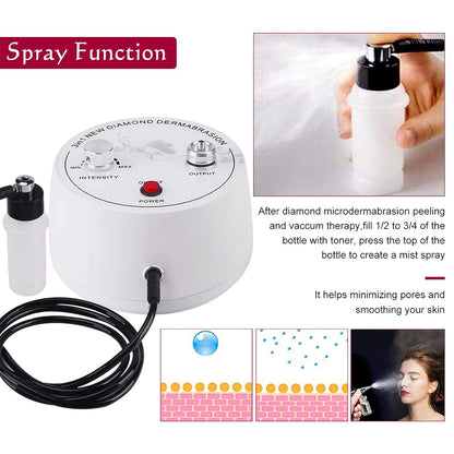 Máquina Microdermoabrasão Diamante Profissional - Peeling Facial Cuidados Pele Remoção Pontos Negros