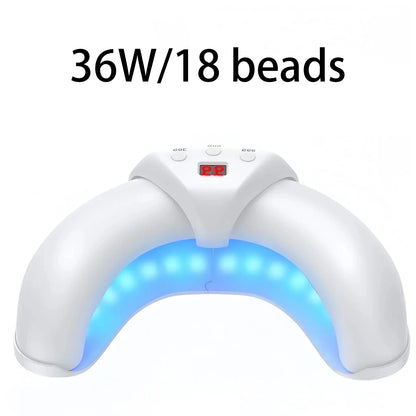 Lâmpada de Arte de Unhas UV LED 36/45W Secador Rápido de Unhas Dobrável com Display Unhas dos Pés e das Mãos Automático para Casa e Salão Lâmpada de Cura