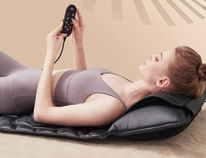 Upgrade Large Area Vibration Airbag Swing Heated Neck Massager Full Body Massage Mat Mattress Traction Lumbar with Remote Contro