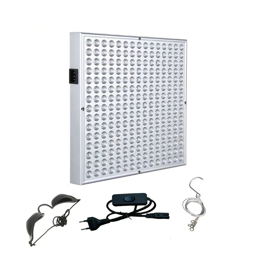 Painel LED Vermelho Fototerapia 660nm/850nm - Lâmpada Aquecimento Fisioterapia Doméstica 45W