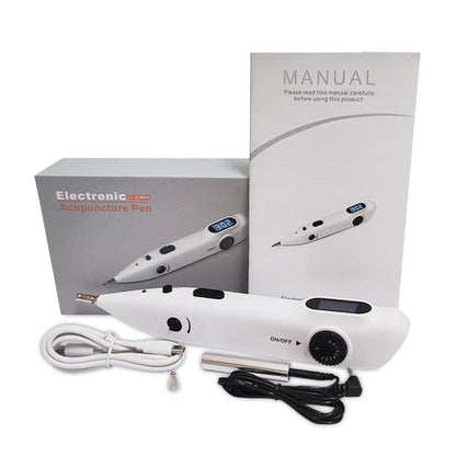 Caneta Acupuntura Eletrónica TENS - Terapia Laser Digital para Massagem e Estimulação Muscular