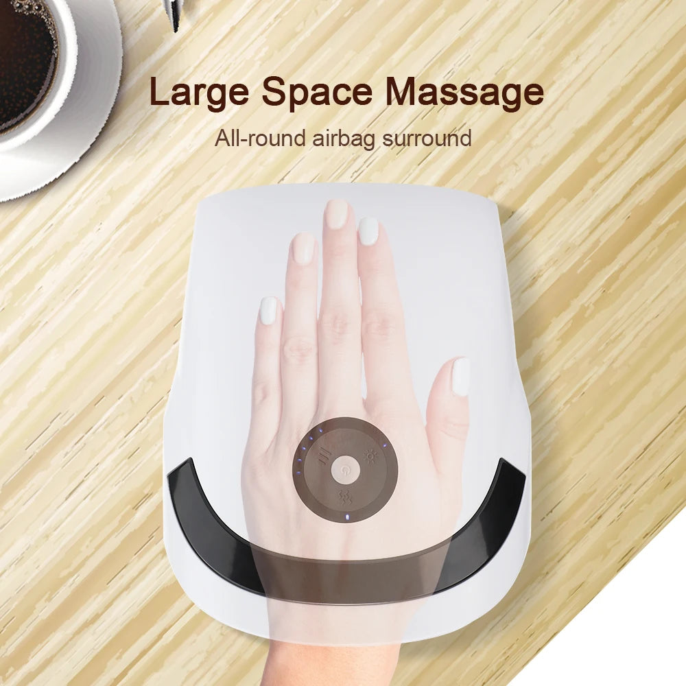 Massageador Inteligente de Mãos Hailicare - Pressão de Ar e Compressão Térmica para Alívio Muscular