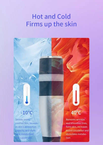 Skin Cool - Máquina de Beleza Facial Cryo-Eletroporação com Lifting e Circulação Linfática