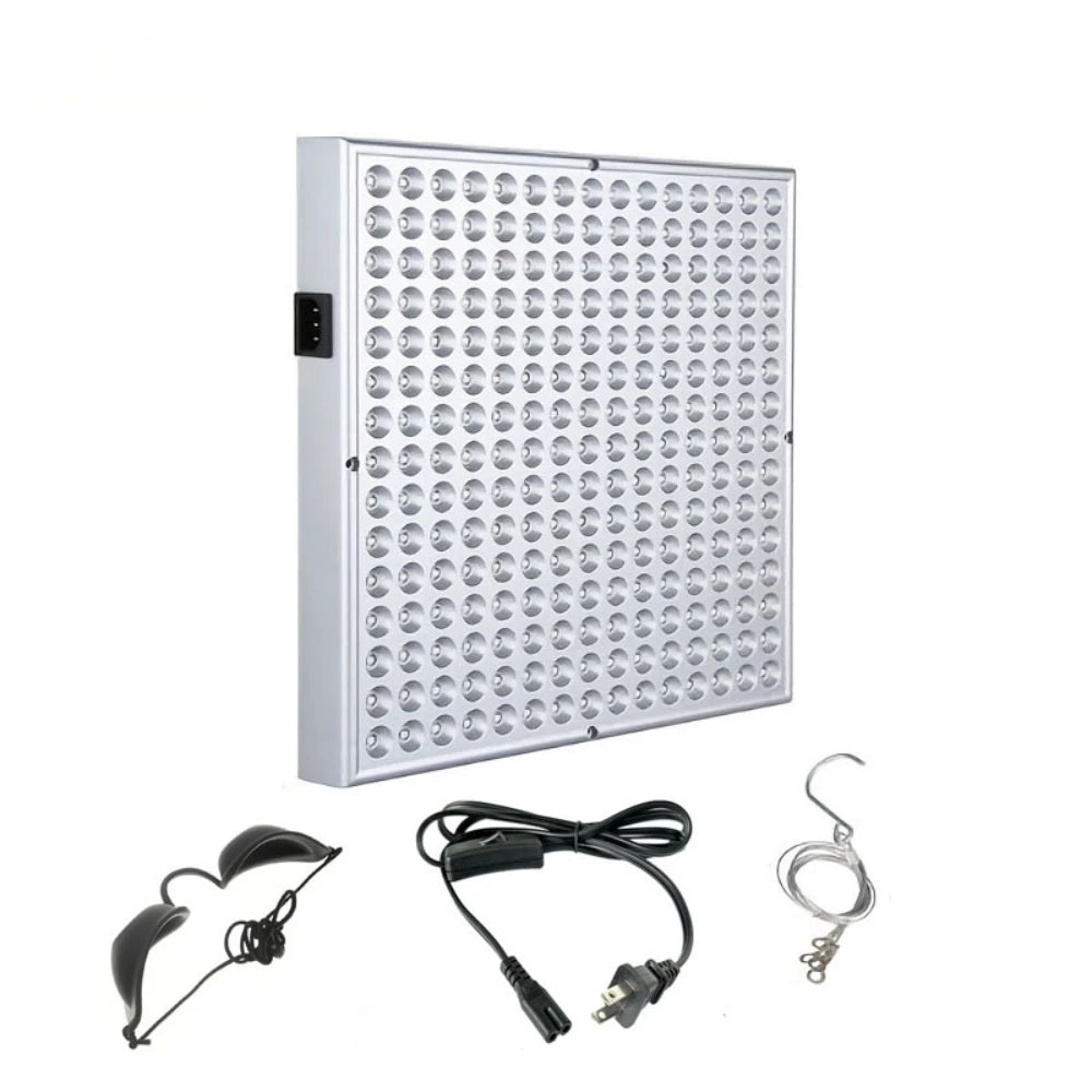 Painel LED Vermelho Fototerapia 660nm/850nm - Lâmpada Aquecimento Fisioterapia Doméstica 45W