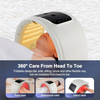 Máquina LED Fóton 7 Cores com Nano Spray - Máscara Hidratante Rosto e Corpo Salão SPA Casa