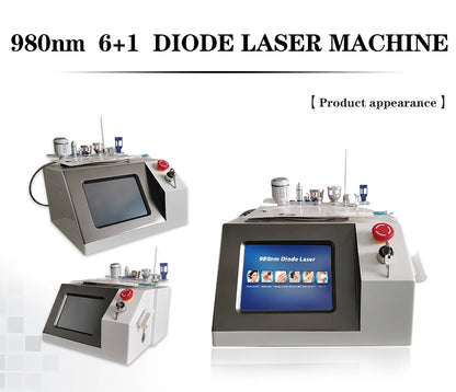 980Nm Laser Diode Vascular Spider Varicose Vein Removal Machine Treatment Fungi Physiotherapy For Nail Lipolisi Commercial Salon