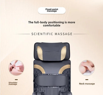 Upgrade Large Area Vibration Airbag Swing Heated Neck Massager Full Body Massage Mat Mattress Traction Lumbar with Remote Contro