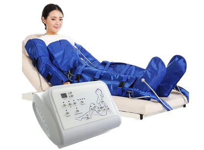 Máquina de Pressoterapia a Vácuo com Drenagem Linfática, Ondas de Pressão de Ar, Compressão de Ar, Massageador de Cintura e Corpo, Relaxamento Muscular das Pernas